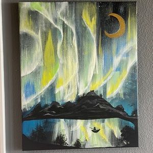 Aurora Borealis - Hand Painted Wall Art - Tampa